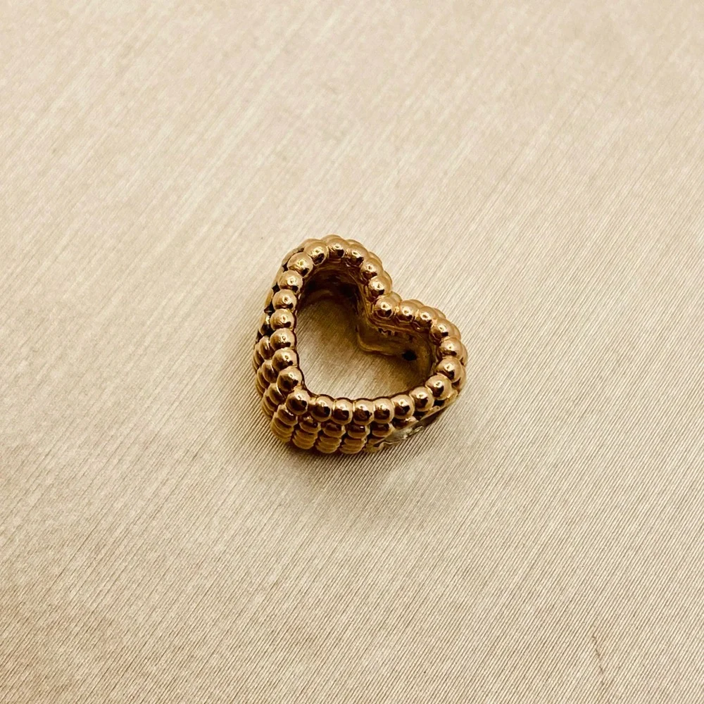 EUC Pandora 787516 Pandora Rose Beaded Heart Charm